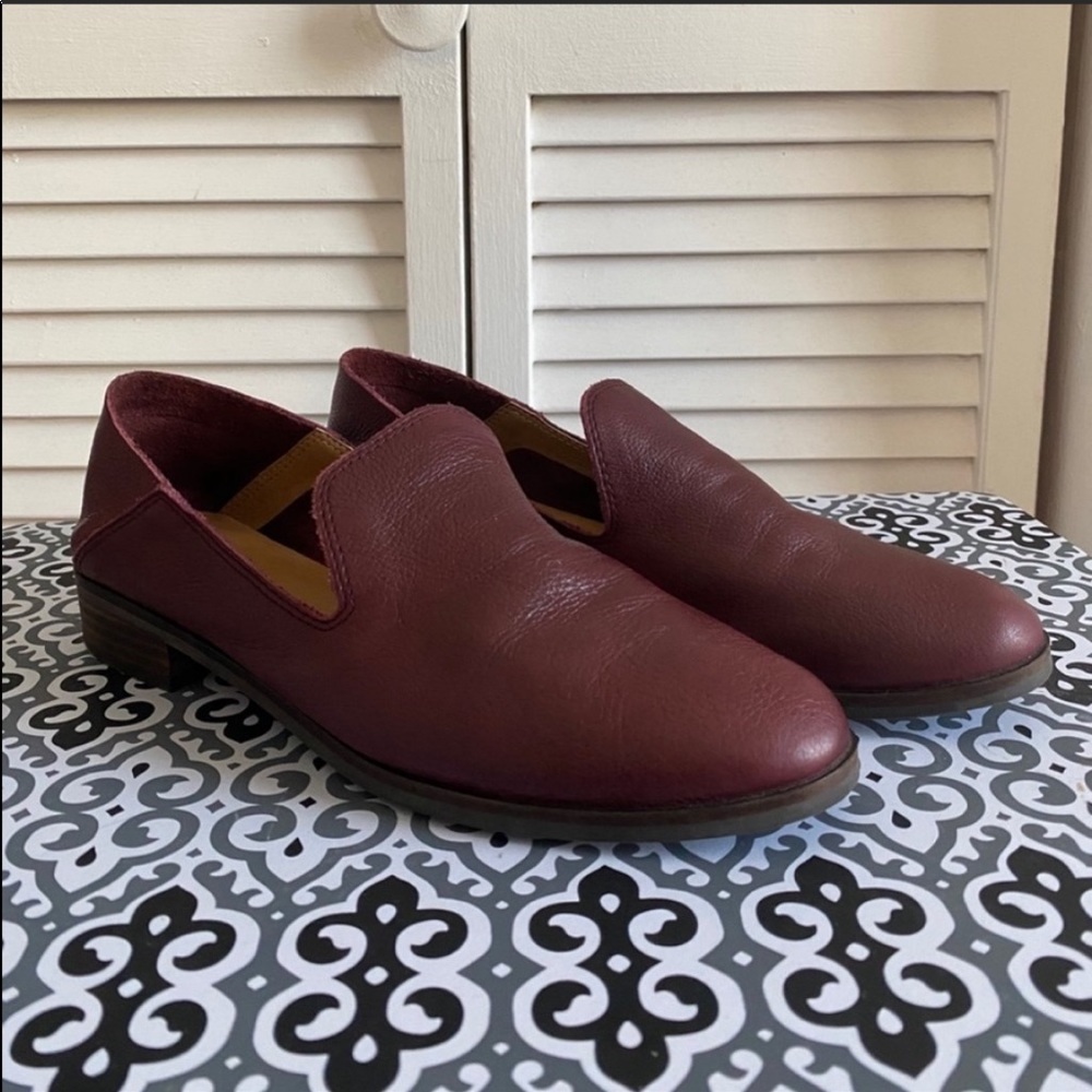 Lucky Brand | Burgundy Cahill Leather Flat